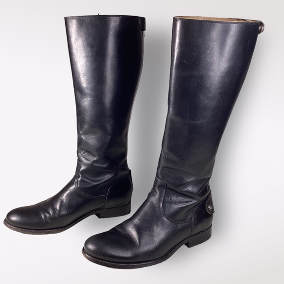 Frye Shoes - FRYE WOMENS BOOT MELISSA BUTTON BACK ZIP PRE- LOVED SZ 8.5 BLACK